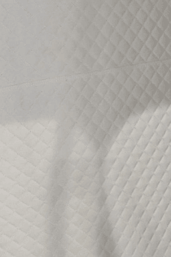 Cream quilted diamond-pattern leather interior lining option for the Executive XLS-35 hyperbaric chamber